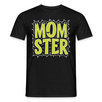 Halloween Kostüm Kürbis Scary Spooky Horror Party - Männer T-Shirt - Schwarz - Vorne - AI Model Male 178 light (178cm)