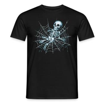 Halloween Kostüm Kürbis Scary Spooky Horror Party - Männer T-Shirt - Schwarz - Vorne - AI Model Male 178 light (178cm)