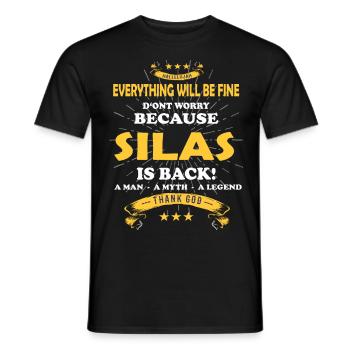 Tout ira bien Silas est de retour - T-shirt homme - noir - Devant - AI Model Male 178 light (178cm)