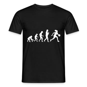 Basketball Tshirt B-Ball Dunking Rebound Player - Men's T-Shirt - black - Front - AI Model Male 178 light (178cm)
