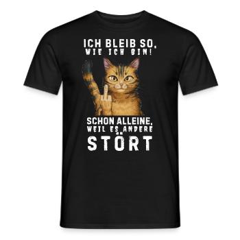 Funny Tshirt Funny Humor Sarcasm Lazy Fun - Men's T-Shirt - black - Front - AI Model Male 178 light (178cm)