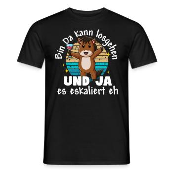 Funny Tshirt Humor Celebrating Sarcasm Drinking Bachelor Party - Men's T-Shirt - black - Front - AI Model Male 178 light (178cm)