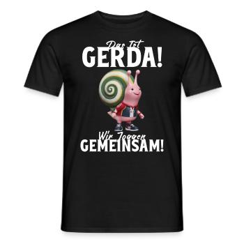 Funny Tshirt Humor Lazy Fun Sport Running Work - Men's T-Shirt - black - Front - AI Model Male 178 light (178cm)