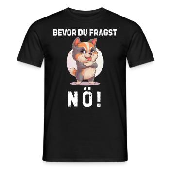 Irony Tshirt Funny Funny Humor Sarcasm Laughter - Men's T-Shirt - black - Front - AI Model Male 178 light (178cm)