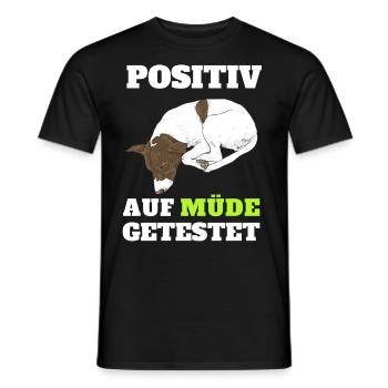 Lazy Tshirt Funny Funny Humor Sarcasm Tired - Men's T-Shirt - black - Front - AI Model Male 178 light (178cm)