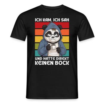 Funny Gift Koala Funny Humor Lazy Fun - Men's T-Shirt - black - Front - AI Model Male 178 light (178cm)
