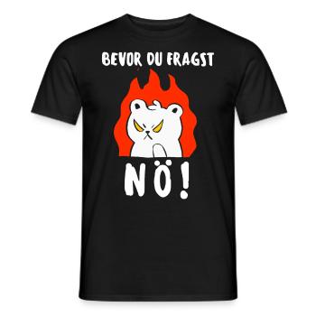 T-shirt chat Drôle Drôle Humour Sarcasme Ironie - T-shirt homme - noir - Devant - AI Model Male 178 light (178cm)