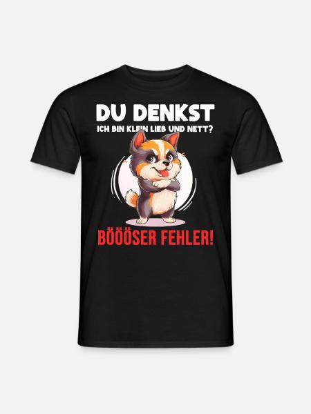 Hund Tshirt Kinder Frauen Witzig Klein Sarkasmus - Männer T-Shirt - Schwarz