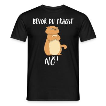 T-shirt chat Drôle Drôle Humour Sarcasme Ironie - T-shirt homme - noir - Devant - AI Model Male 178 light (178cm)