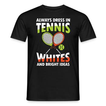 Always Dress in Tennis - Männer T-Shirt - Schwarz - Vorne - AI Model Male 178 light (178cm)