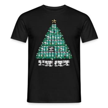 Bier Weihnachten Ugly Christmas Xmas Saufen Trinke - Männer T-Shirt - Schwarz - Vorne - AI Model Male 178 light (178cm)