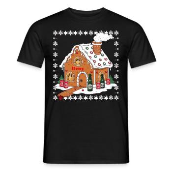 Bier Weihnachten Ugly Christmas Xmas Saufen Trinke - Männer T-Shirt - Schwarz - Vorne - AI Model Male 178 light (178cm)