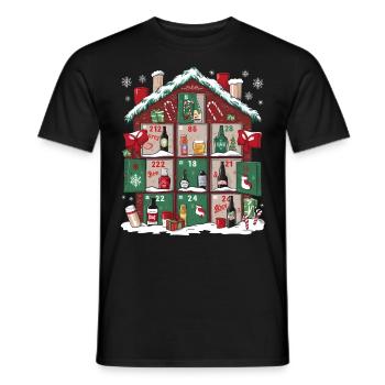 Bier Weihnachten Ugly Christmas Xmas Saufen Trinke - Männer T-Shirt - Schwarz - Vorne - AI Model Male 178 light (178cm)