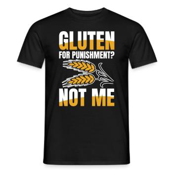 Gluten Not me für einen glutenfreien Lifestyle - Männer T-Shirt - Schwarz - Vorne - AI Model Male 178 light (178cm)