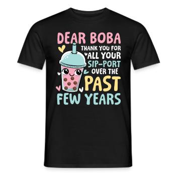Lustiger Bubble Tea Spruch für einen Bubble Tea - Männer T-Shirt - Schwarz - Vorne - AI Model Male 178 light (178cm)