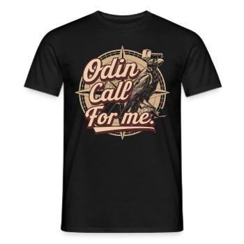 Nordischen Mythologie Wikinger-Raben für einen - Männer T-Shirt - Schwarz - Vorne - AI Model Male 178 light (178cm)