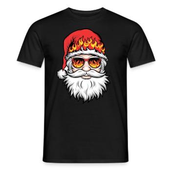 Weihnachtsmann Santa Claus Christmas Weihnachten - Männer T-Shirt - Schwarz - Vorne - AI Model Male 178 light (178cm)