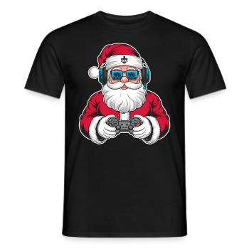 Weihnachtsmann Santa Claus Christmas Weihnachten - Männer T-Shirt - Schwarz - Vorne - AI Model Male 178 light (178cm)