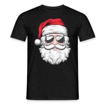 Weihnachtsmann Santa Claus Christmas Weihnachten - Männer T-Shirt - Schwarz - Vorne - AI Model Male 178 light (178cm)