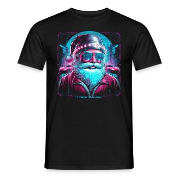 Weihnachtsmann Santa Claus Christmas Weihnachten - Männer T-Shirt - Schwarz - Vorne - AI Model Male 178 light (178cm)