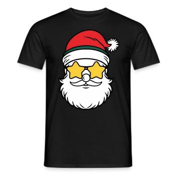 Weihnachtsmann Santa Claus Christmas Weihnachten - Männer T-Shirt - Schwarz - Vorne - AI Model Male 178 light (178cm)