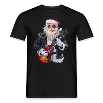 Weihnachtsmann Santa Claus Christmas Weihnachten - Männer T-Shirt - Schwarz - Vorne - AI Model Male 178 light (178cm)