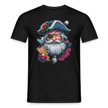 Weihnachtsmann Santa Claus Christmas Weihnachten - Männer T-Shirt - Schwarz - Vorne - AI Model Male 178 light (178cm)