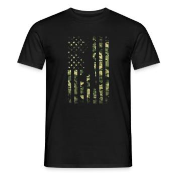 Baseball Sport Baseballspieler Pitcher Catcher USA - Männer T-Shirt - Schwarz - Vorne - AI Model Male 178 light (178cm)