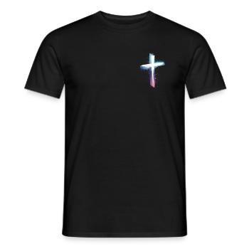 Jesus Christ Christian Christianity God Bible - Men's T-Shirt - black - Front - AI Model Male 178 light (178cm)