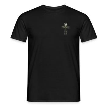 Jesus Christ Christian Christianity God Bible - Men's T-Shirt - black - Front - AI Model Male 178 light (178cm)