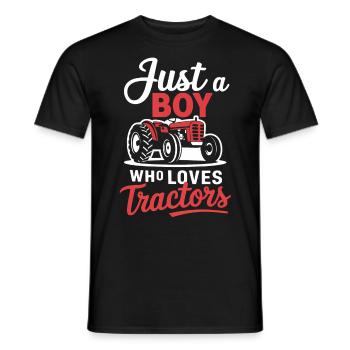 Tracteur Trekker Agriculteur Agriculteur Ferme Tracteur Champ - T-shirt homme - noir - Devant - AI Model Male 178 light (178cm)