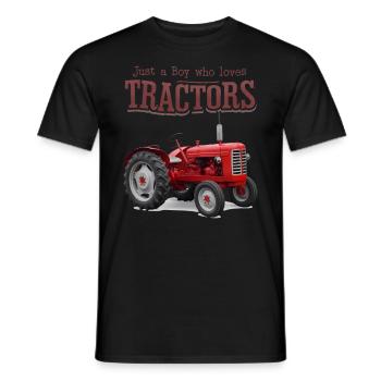Tracteur Trekker Agriculteur Agriculteur Ferme Tracteur Champ - T-shirt homme - noir - Devant - AI Model Male 178 light (178cm)