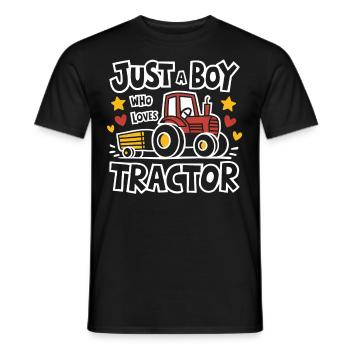 Tracteur Trekker Agriculteur Agriculteur Ferme Tracteur Champ - T-shirt homme - noir - Devant - AI Model Male 178 light (178cm)