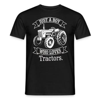 Tracteur Trekker Agriculteur Agriculteur Ferme Tracteur Champ - T-shirt homme - noir - Devant - AI Model Male 178 light (178cm)