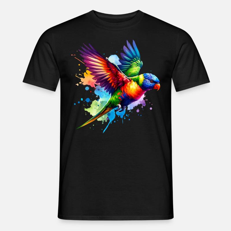 Rainbow Lorikeet Gift - Men’s T-shirt - black