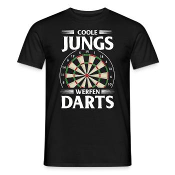 Cadeau de fléchettes Jeu de fléchettes Bullseye - T-shirt homme - noir - Devant - AI Model Male 178 light (178cm)