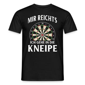 Cadeau de fléchettes Jeu de fléchettes Bullseye - T-shirt homme - noir - Devant - AI Model Male 178 light (178cm)