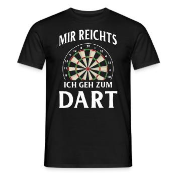 Dart Gift Dartboard Darts Player Bullseye - Men's T-Shirt - black - Front - AI Model Male 178 light (178cm)