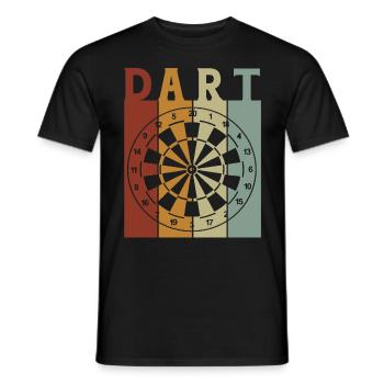 Cadeau de fléchettes Jeu de fléchettes Bullseye - T-shirt homme - noir - Devant - AI Model Male 178 light (178cm)