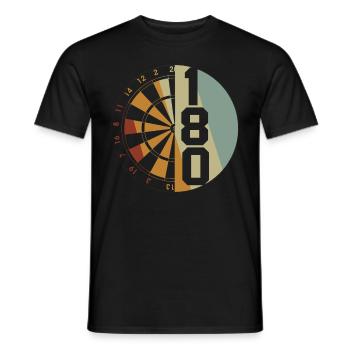 Cadeau de fléchettes Jeu de fléchettes Bullseye - T-shirt homme - noir - Devant - AI Model Male 178 light (178cm)