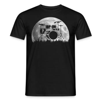 Drums Drums Drumstick Drummer Music Band Rock - Men's T-Shirt - black - Front - AI Model Male 178 light (178cm)