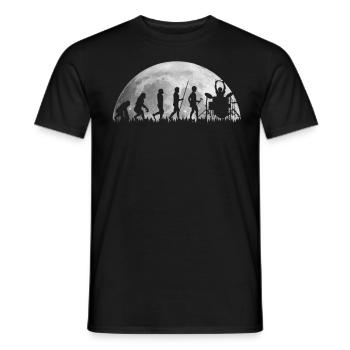 Tambours Tambours Baguette Batteur Musique Groupe Rock - T-shirt homme - noir - Devant - AI Model Male 178 light (178cm)
