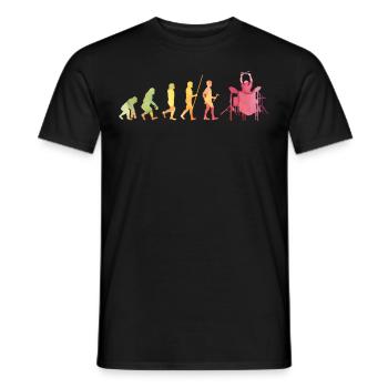 Tambours Baguettes Tambours Batteur Musique Groupe Rock - T-shirt homme - noir - Devant - AI Model Male 178 light (178cm)