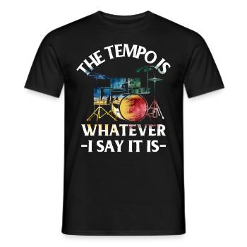 Tambours Baguettes Tambours Batteur Musique Groupe Rock - T-shirt homme - noir - Devant - AI Model Male 178 light (178cm)