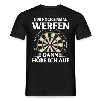 Cadeau de fléchettes Jeu de fléchettes Bullseye - T-shirt homme - noir - Devant - AI Model Male 178 light (178cm)