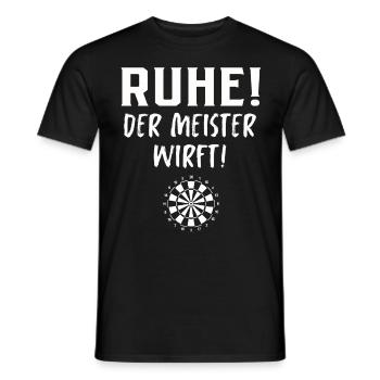 Dart Geschenk Dartboard Dartspieler Bullseye - Männer T-Shirt - Schwarz - Vorne - AI Model Male 178 light (178cm)