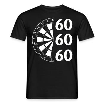 Dart Gift Dartboard Darts Player Bullseye - Men's T-Shirt - black - Front - AI Model Male 178 light (178cm)