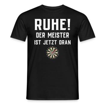 Cadeau de fléchettes Jeu de fléchettes Bullseye - T-shirt homme - noir - Devant - AI Model Male 178 light (178cm)