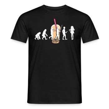 Bubble Tea Boba BubbleTea Kawaii Japan Tea Kpop - Men's T-Shirt - black - Front - AI Model Male 178 light (178cm)