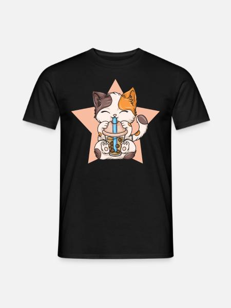 Bubble Tea Boba BubbleTea Kawaii Japan Tea Kpop - Mænd T-shirt - sort